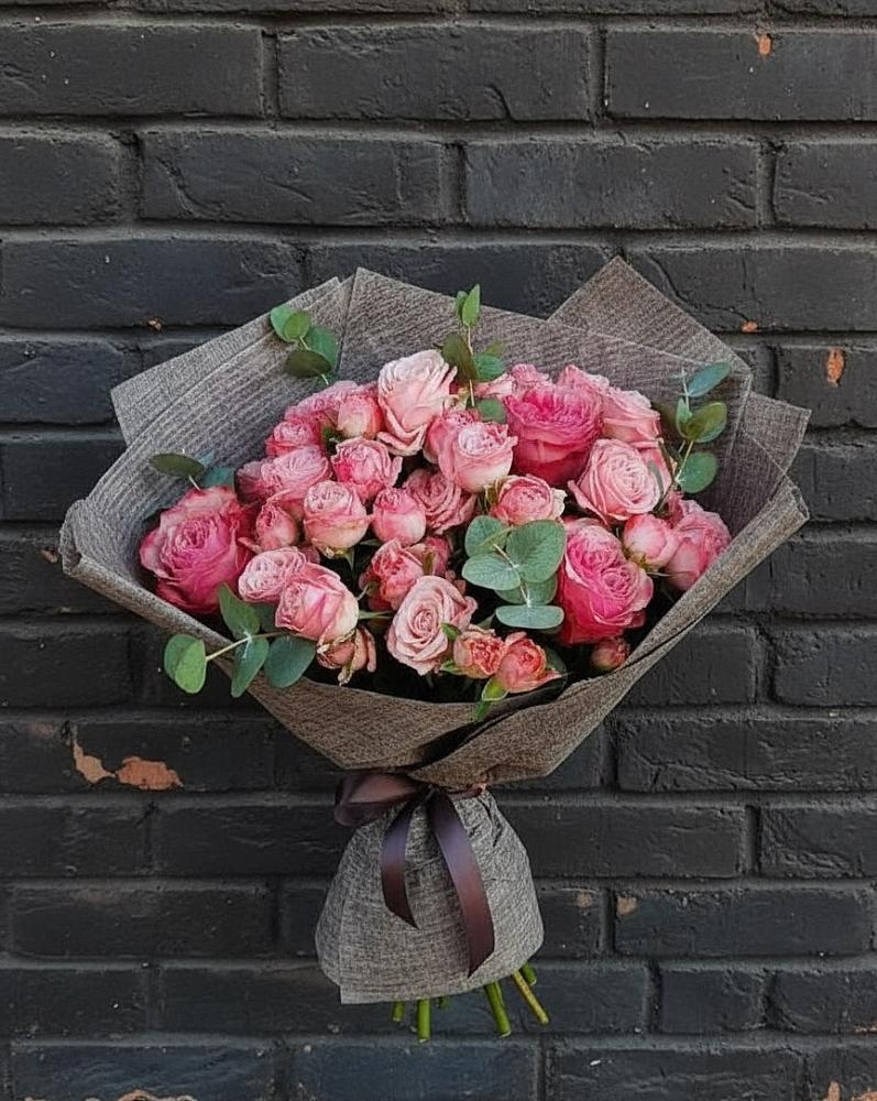 Букет цветов из: Розы в Голубое