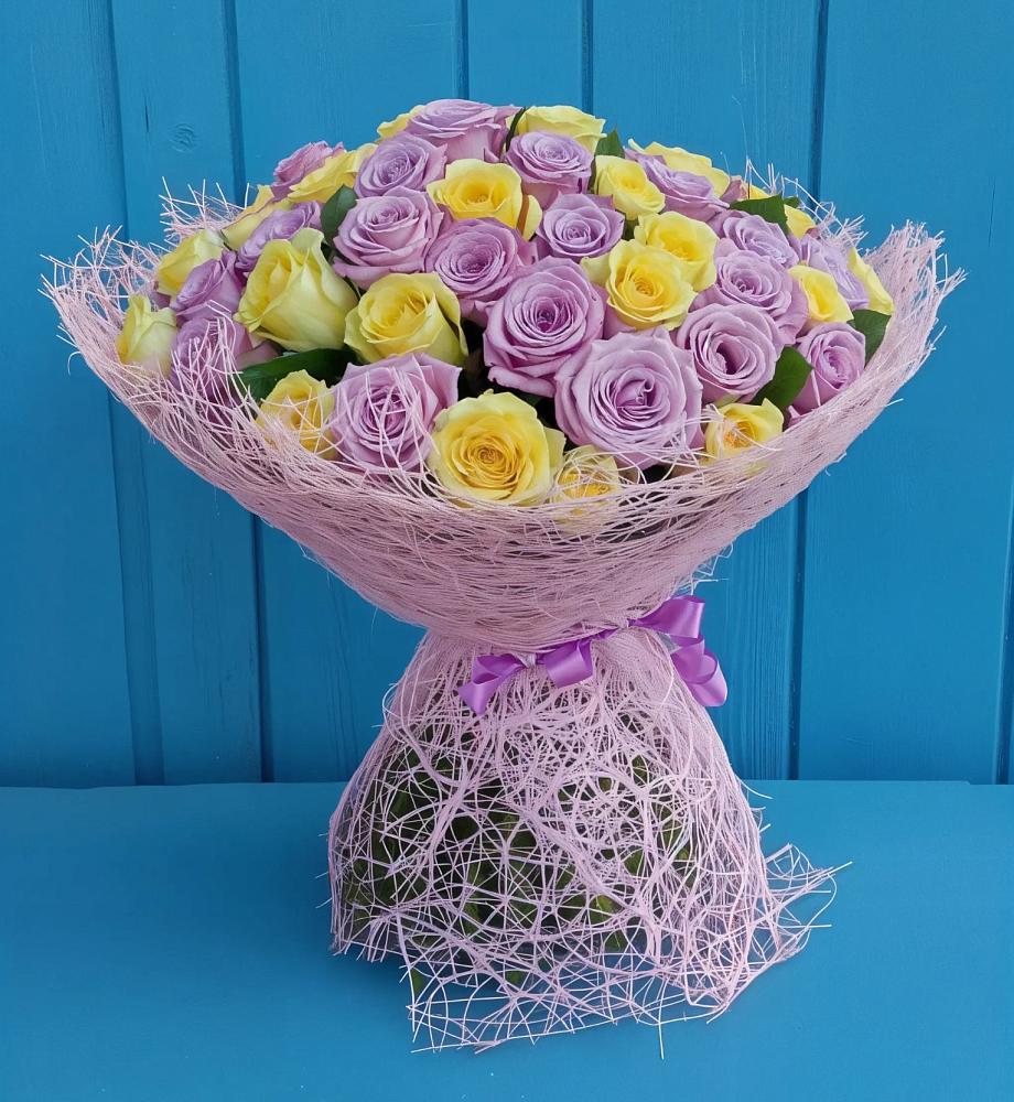 Букет 101 Волшебный Миг в Голубое