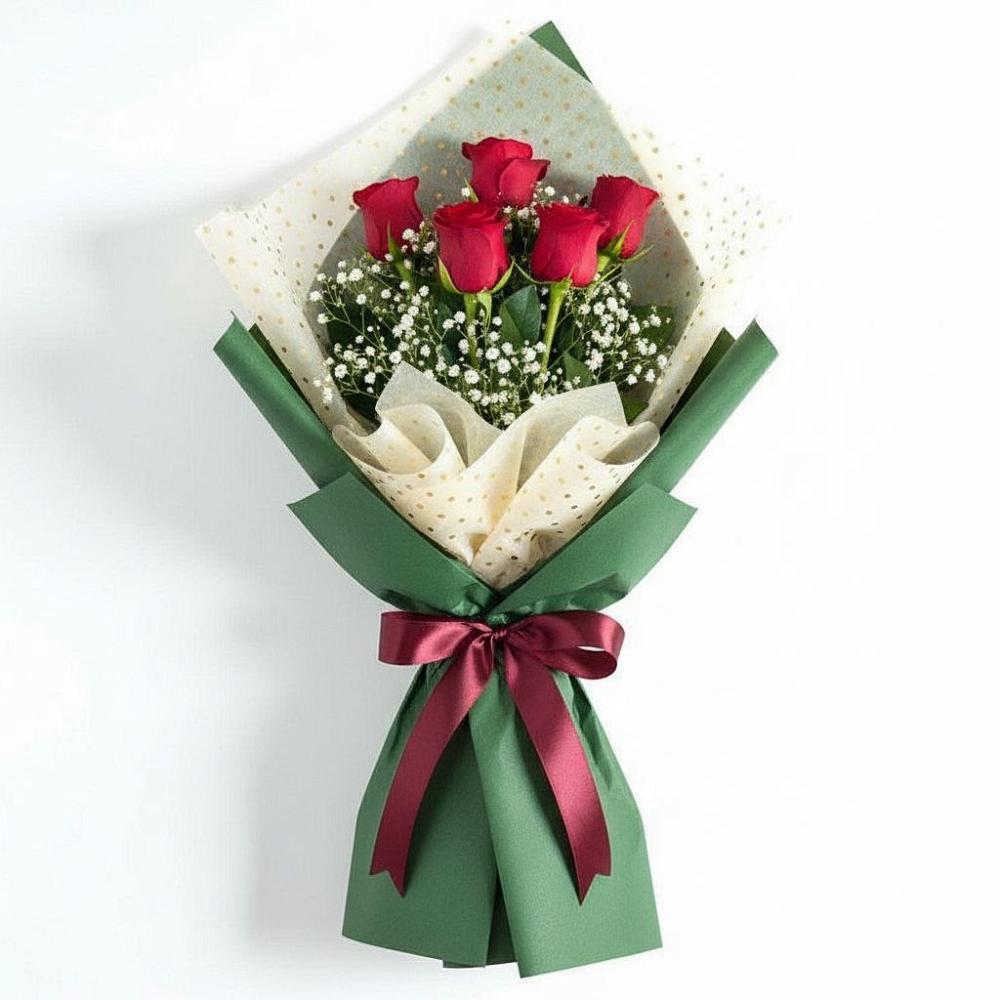 Букет цветов из: Розы в Голубое