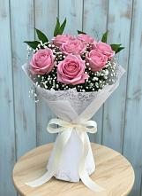 Букет цветов из:  Розы в Голубое