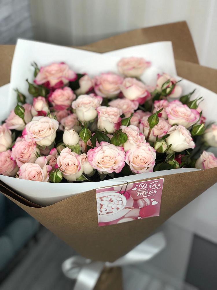 Букет цветов из: Розы в Голубое