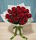 Букет Красные розы в Голубое