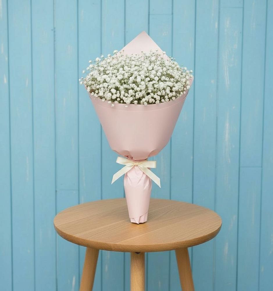 Букет цветов из: Гипсофила в Голубое