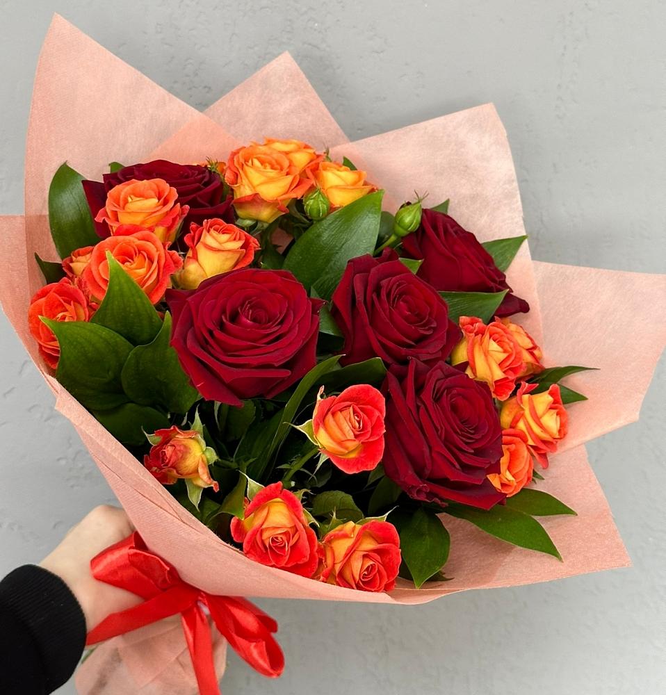 Букет Любовь и восторг в Голубое