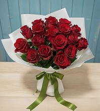 Букет Красные розы #REPLACE_PRED# Голубое