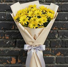 Букет цветов из:  Хризантемы #REPLACE_PRED# Голубое