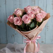 Букет цветов из:  Розы в Голубое