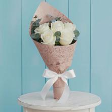 Букет цветов из:  Розы в Голубое
