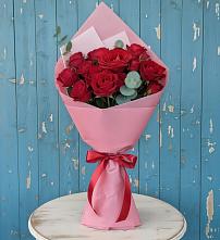 Букет цветов из:  Розы #REPLACE_PRED# Голубое