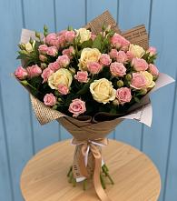 Букет цветов из:  Розы #REPLACE_PRED# Голубое