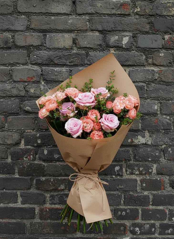 Букет цветов из: Розы в Голубое