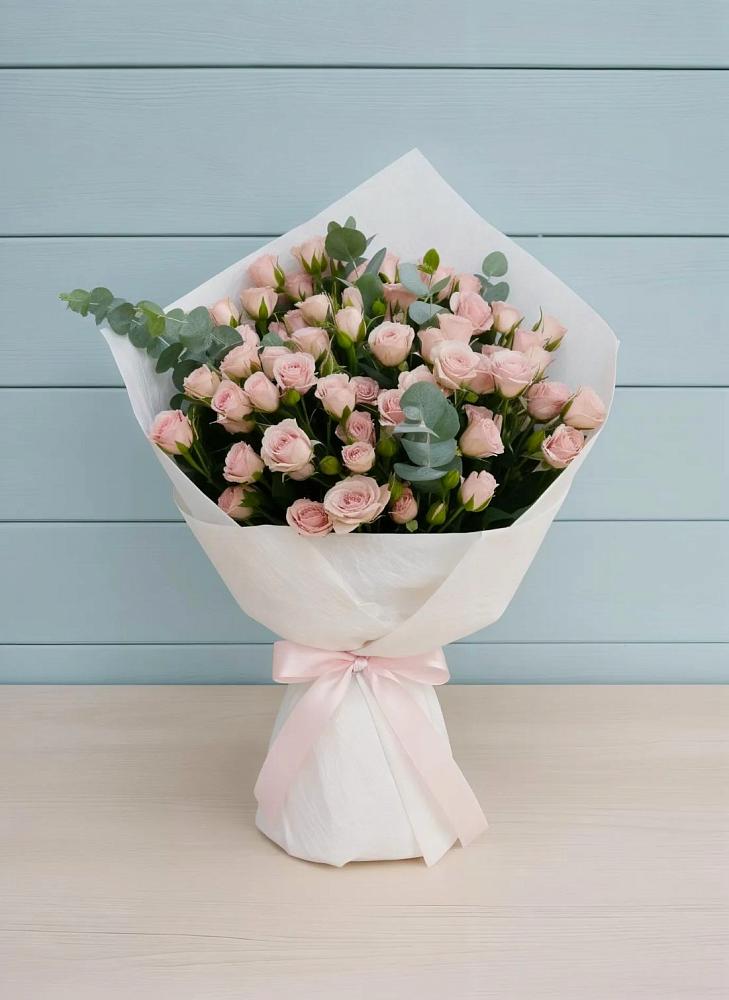 Букет цветов из: Розы в Голубое