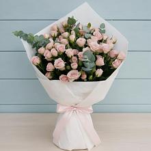 Букет цветов из:  Розы в Голубое